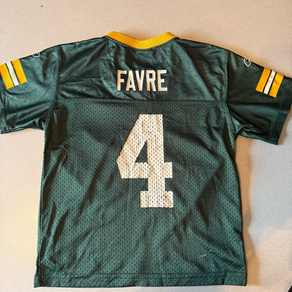 Reebok Green Bay Packers 4 Favre Football Jersey